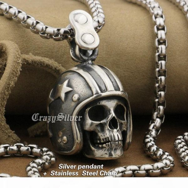 linsion 925 sterling silver motorcycle helmet skull mens biker rock punk pendant ta19 stainless steel necklace 24 inches
linsion 925 sterling silver motorcycle helmet skull mens biker rock punk pendant ta19 stainless steel necklace 24 inches