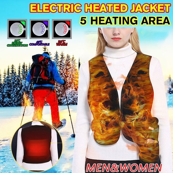 jaycosin womens black winter vest outdoor warm clothing heated waistcoat for riding skiing fishing charging via heated coat, Black;white
jaycosin womens black winter vest outdoor warm clothing heated waistcoat for riding skiing fishing charging via heated coat, Black;white