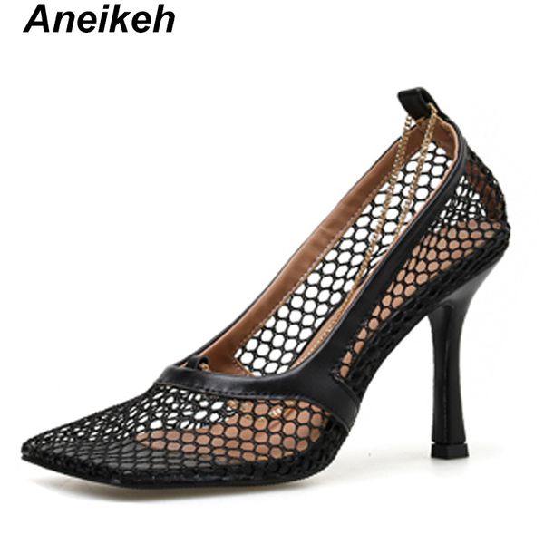 aneikeh women pumps black mesh high heel shoes fashion square toe ladies shoes with heels shoes slip-on high heels size 39 t200525
aneikeh women pumps black mesh high heel shoes fashion square toe ladies shoes with heels shoes slip-on high heels size 39 t200525