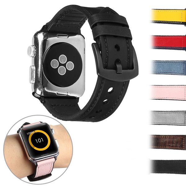 Silicone Replacement Sports watchband Compatible with iWatch Band 44mm 42mm 38mm 40mm Genuine Leather for Apple Watch Series 1 2 3 4
Silicone Replacement Sports watchband Compatible with iWatch Band 44mm 42mm 38mm 40mm Genuine Leather for Apple Watch Series 1 2 3 4