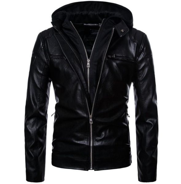new motorcycle windproof motorcycle jacket man black moto jacket with hat hoodie punk faux leather
new motorcycle windproof motorcycle jacket man black moto jacket with hat hoodie punk faux leather