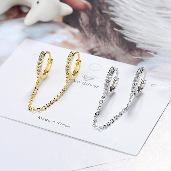 2020 925 sterling silver earrings for women jewelry trendy gold two ear hole a hoop earrings lady party accessories, Golden;silver
2020 925 sterling silver earrings for women jewelry trendy gold two ear hole a hoop earrings lady party accessories, Golden;silver