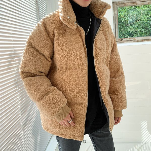 new autumn/winter 2019 slimming solid color thickened and fleecy padded coat loose casual lapel fashion youth men's wear, Black
new autumn/winter 2019 slimming solid color thickened and fleecy padded coat loose casual lapel fashion youth men's wear, Black