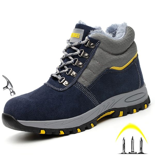 men's high fashion steel toe anti smash safety shoes puncture proof anti-slip protective work shoes cow suede safety, Black
men's high fashion steel toe anti smash safety shoes puncture proof anti-slip protective work shoes cow suede safety, Black