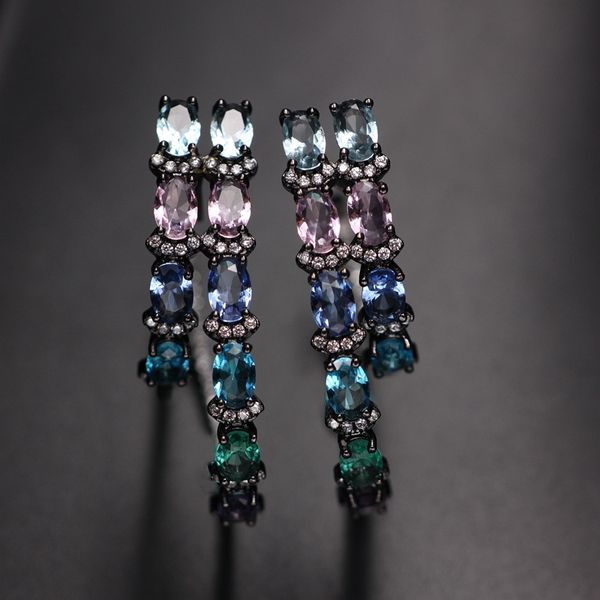colorful big circle hoop earring for women gift multicolor crystal double round zircon hoop earring boho fashion party jewelry, Golden;silver
colorful big circle hoop earring for women gift multicolor crystal double round zircon hoop earring boho fashion party jewelry, Golden;silver