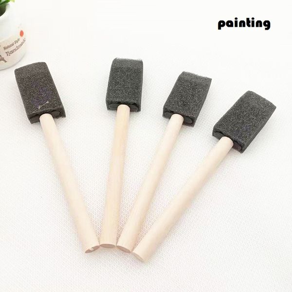 foam sponge painting brush for kids sponge paint brushes with wood handle children students art class tool, Black;red
foam sponge painting brush for kids sponge paint brushes with wood handle children students art class tool, Black;red