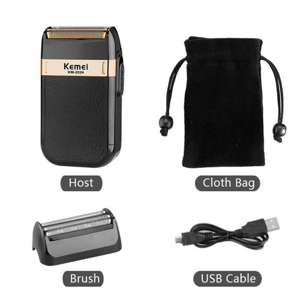 kemei km-2024 electric shaver leather razor case shaver maquininha de cortar cabelo double knife net razor mens electric shavers gift for me
kemei km-2024 electric shaver leather razor case shaver maquininha de cortar cabelo double knife net razor mens electric shavers gift for me