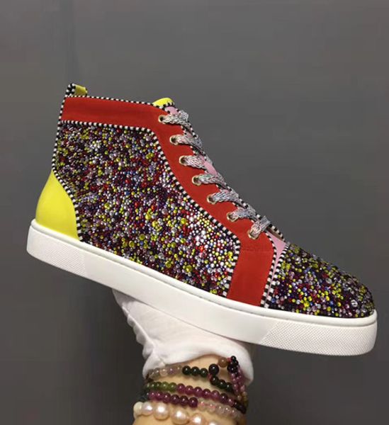 2020 new fashion designer brand colored rhinestone crystal flats red bottom casual shoes party ,lovers genuine leather sneakers, Black
2020 new fashion designer brand colored rhinestone crystal flats red bottom casual shoes party ,lovers genuine leather sneakers, Black