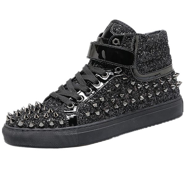 spring autumn fashion rivet sneakers men shoes fashion ankle boots men boots street hip hop shoes casual, Black
spring autumn fashion rivet sneakers men shoes fashion ankle boots men boots street hip hop shoes casual, Black
