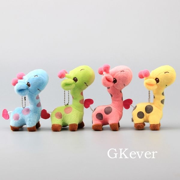 4 colors/set lovely giraffe plush keychain cute mini soft stuffed animals toy dolls 5" 12 cm
4 colors/set lovely giraffe plush keychain cute mini soft stuffed animals toy dolls 5" 12 cm