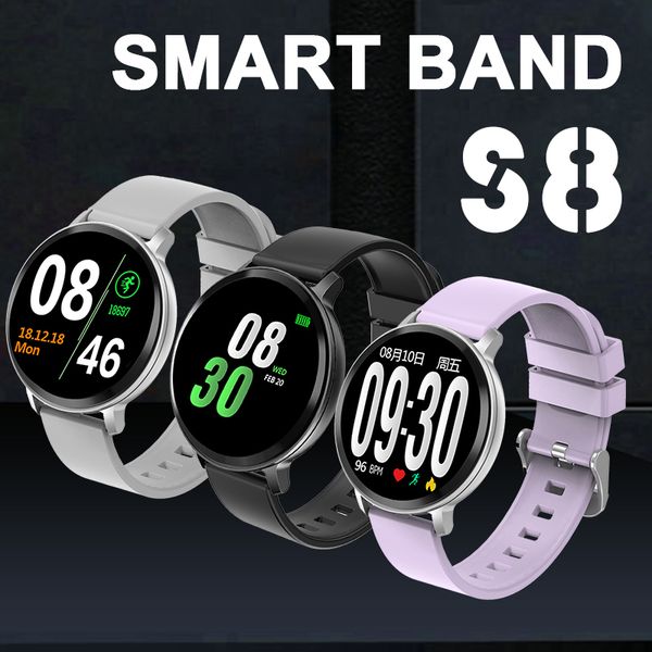 

S8 Smart Watch Bluetooth Наручные Smartwatch Мужчины Женщины Монитор сердечного ритма Фитнес-тре