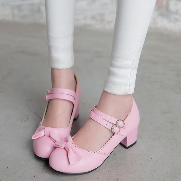 coolulu lolita shoes women mary janes casual shoes two strap pumps with bow ladies low heel mary jane wedding size 34-43, Black
coolulu lolita shoes women mary janes casual shoes two strap pumps with bow ladies low heel mary jane wedding size 34-43, Black