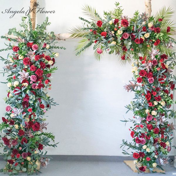 custom wedding arch artificial flower row arrangement red blue green plants leaf birthday party decor flower ball runner wall
custom wedding arch artificial flower row arrangement red blue green plants leaf birthday party decor flower ball runner wall