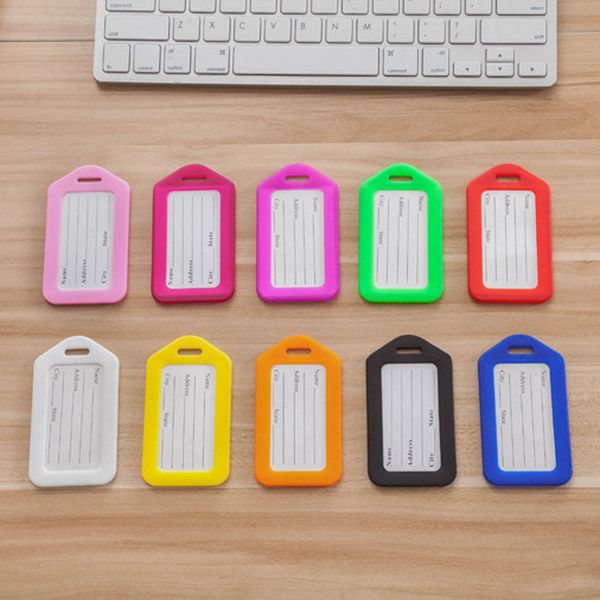 new travel fashion accessories plastic luggage tags suitcase id addres holder baggage boarding portable label ing, Silver
new travel fashion accessories plastic luggage tags suitcase id addres holder baggage boarding portable label ing, Silver
