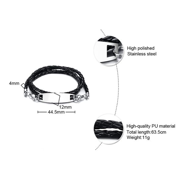 fxm браслет из нержавеющей стали manbracelet прибытия черная кожа самый популярный браслет человек одиночный стальной материал длина 21см, White
fxm браслет из нержавеющей стали manbracelet прибытия черная кожа самый популярный браслет человек одиночный стальной материал длина 21см, White
