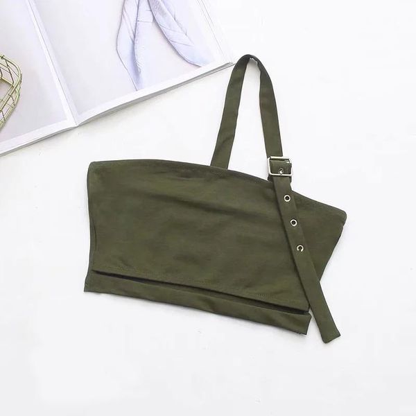 women tube asymmetric straps slim fit breathable female for summer th36, White
women tube asymmetric straps slim fit breathable female for summer th36, White