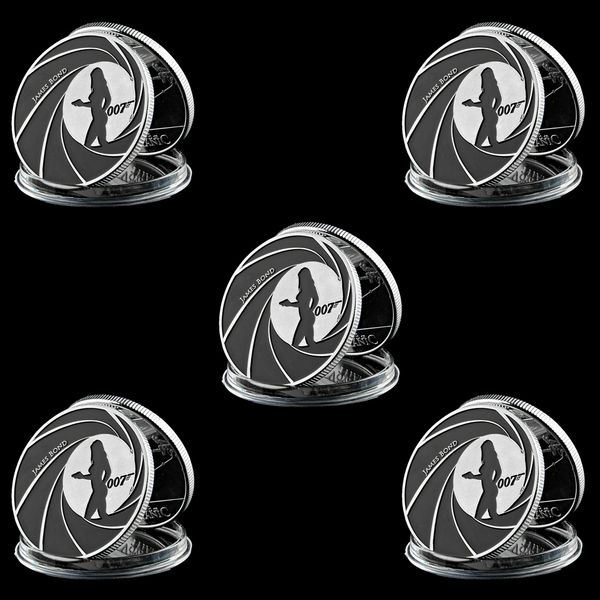 5pcs collection silver coin british spy worker 007 bond girl silver plated 40mm*3mm commemorative coin
5pcs collection silver coin british spy worker 007 bond girl silver plated 40mm*3mm commemorative coin