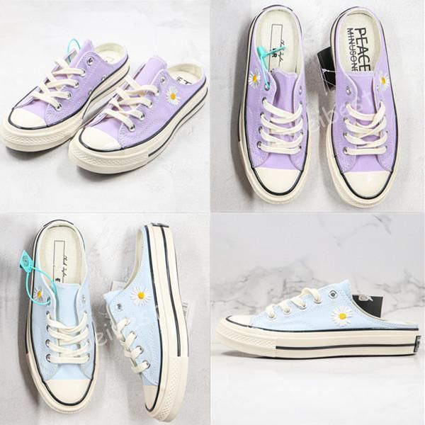 new 1970s girls canvas shoes one pedal gd daisy chuck 70 sky blue taro purple slippers women fashion casual outdoor sneakers size 35-39, Black
new 1970s girls canvas shoes one pedal gd daisy chuck 70 sky blue taro purple slippers women fashion casual outdoor sneakers size 35-39, Black