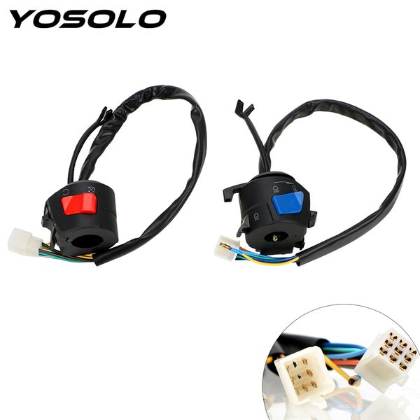 yosolo 1 pair electrical start contol universal motorcycle switch handlebar switch horn turn signal headlight motorcycle parts
yosolo 1 pair electrical start contol universal motorcycle switch handlebar switch horn turn signal headlight motorcycle parts