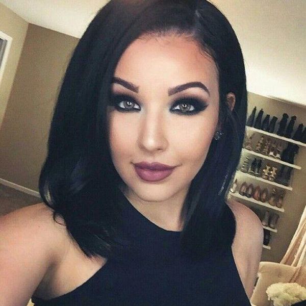 12" short bob wig ombre synthetic wigs for women halloween lace front wig women hair products cosplay fashion wig natural as real hair, Black
12" short bob wig ombre synthetic wigs for women halloween lace front wig women hair products cosplay fashion wig natural as real hair, Black