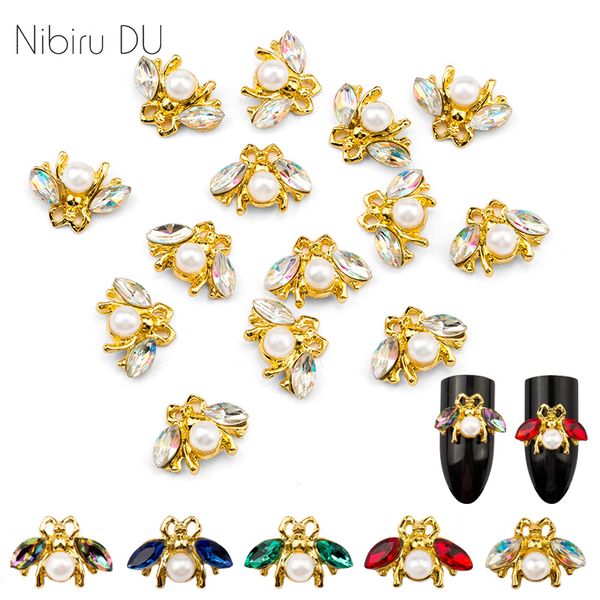 куча стразы 10 шт Металл 3D Nail Art DIY украшения Пчелы Блеск Стразы Accessoires сплава Pearl Desig 
куча стразы 10 шт Металл 3D Nail Art DIY украшения Пчелы Блеск Стразы Accessoires сплава Pearl Desig