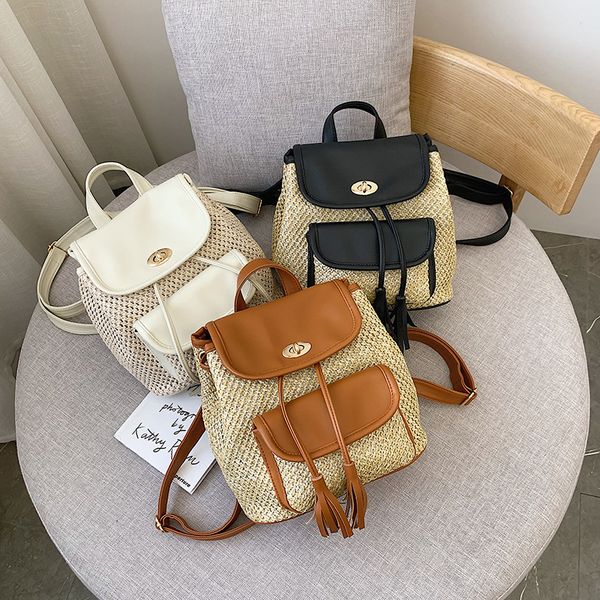 2020 summer straw woven backpack for women large capacity drawstring backpacks kids ladies rucksack
2020 summer straw woven backpack for women large capacity drawstring backpacks kids ladies rucksack