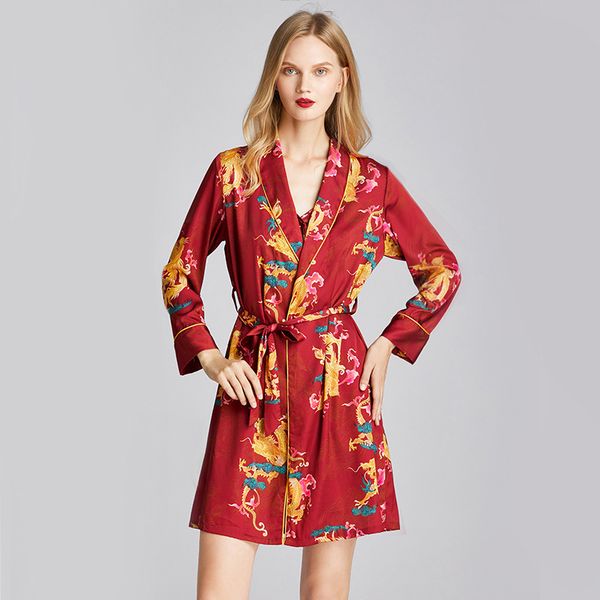 print pajamas female kimono gown bride wedding robe long sleeve bathrobe womens loose kimono lounge lingerie spring nightwear, Black;red
print pajamas female kimono gown bride wedding robe long sleeve bathrobe womens loose kimono lounge lingerie spring nightwear, Black;red