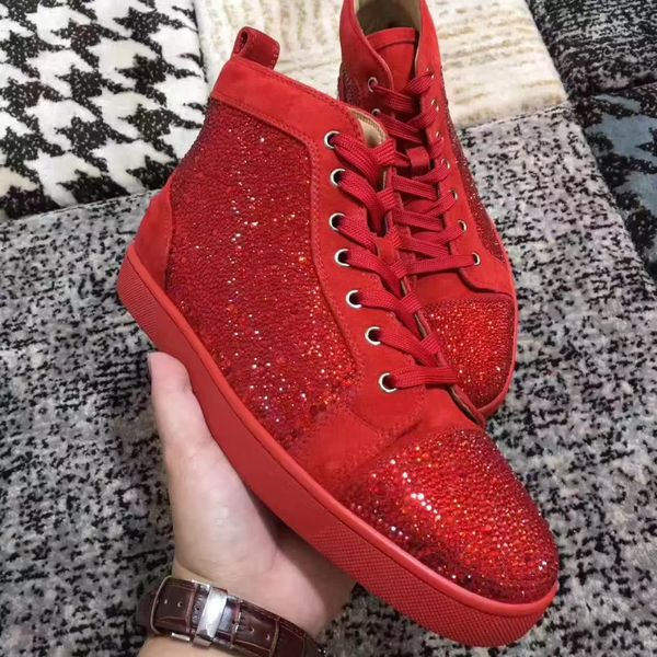 2018 With Box Designer Comfort Casual Shoes Men Sport Red Bottom Sneakers Loubitag Strass High Quality Low/High Brand Daily Luxury Shoes
2018 With Box Designer Comfort Casual Shoes Men Sport Red Bottom Sneakers Loubitag Strass High Quality Low/High Brand Daily Luxury Shoes