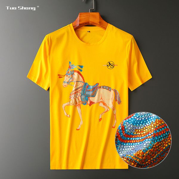 2020 bright rhinestones t shirts men short sleeve clothing streetwear mercerized cotton digital printing tees calaveras camiseta, White;black
2020 bright rhinestones t shirts men short sleeve clothing streetwear mercerized cotton digital printing tees calaveras camiseta, White;black