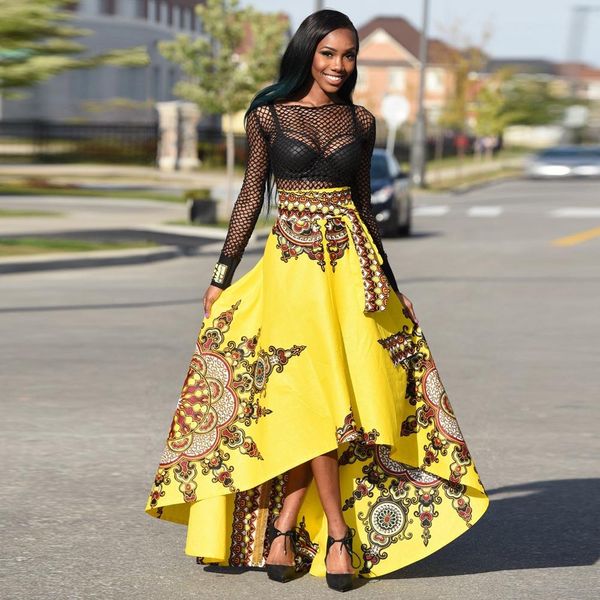 african women bohemian printed styles summer irregular long dress sashes high waist ball gown beach evening party maxi skirtf606, Black
african women bohemian printed styles summer irregular long dress sashes high waist ball gown beach evening party maxi skirtf606, Black