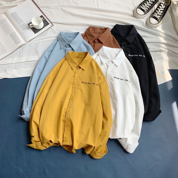 5 color men long sleeve shirt fashion embroidery mens shirts comfortable men long sleeve shirt, White;black
5 color men long sleeve shirt fashion embroidery mens shirts comfortable men long sleeve shirt, White;black