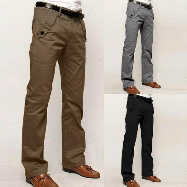 fashion casual men trouser slim solid color straight zipper pocket durable and breathable long trousers, Black
fashion casual men trouser slim solid color straight zipper pocket durable and breathable long trousers, Black