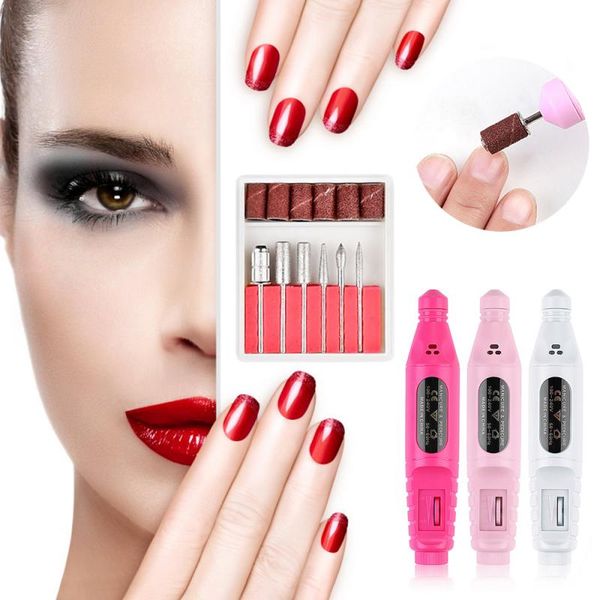 nail professional electric manicure machine pen pedicure nail file tools 6 bits drill drill machine accessories, Silver
nail professional electric manicure machine pen pedicure nail file tools 6 bits drill drill machine accessories, Silver