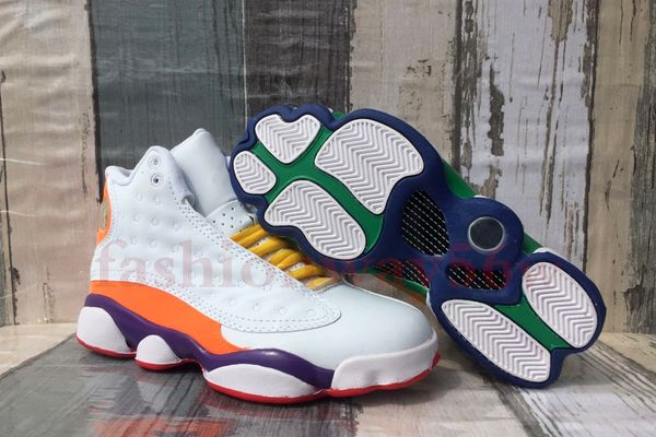 2020 women 13s basketball shoes xiii gs orange yellow mandarin duck color collision sneakers 13 jumpman trainers with original box
2020 women 13s basketball shoes xiii gs orange yellow mandarin duck color collision sneakers 13 jumpman trainers with original box
