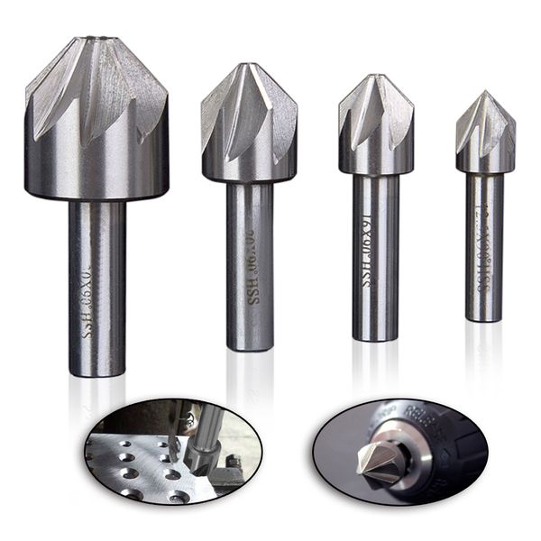 Tools Hakkin 1Pc 12.5/16/20/30mm HSS Countersink 6/8 Flute 90 Degree Chamfering End Mill Cutter Drill Bit Chamfer Deburring Tool
Tools Hakkin 1Pc 12.5/16/20/30mm HSS Countersink 6/8 Flute 90 Degree Chamfering End Mill Cutter Drill Bit Chamfer Deburring Tool