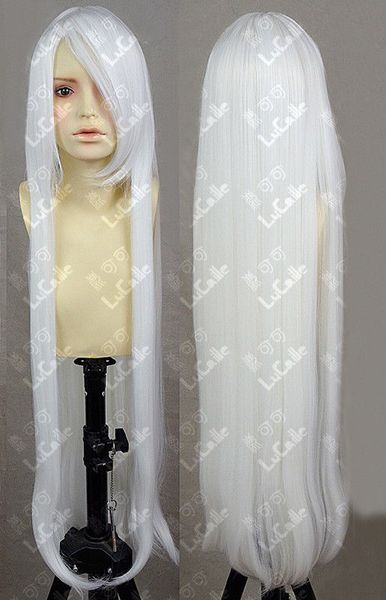 39''100cm long straight inuyasha pure white heat resistant hair cosplay wig, Black
39''100cm long straight inuyasha pure white heat resistant hair cosplay wig, Black