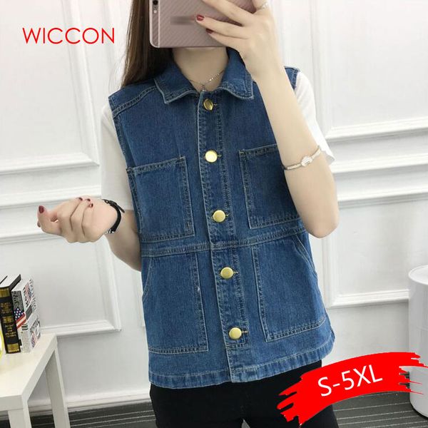 summer autumn denim vest women plus size 5xl casual sleeveless waistcoats female vest short coat jeans jacket, Black;white
summer autumn denim vest women plus size 5xl casual sleeveless waistcoats female vest short coat jeans jacket, Black;white