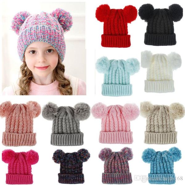 new kids knit crochet beanies hat xmas warm girls double ball cap outdoor pom ski cap for children christmas party hats hh9-2421
new kids knit crochet beanies hat xmas warm girls double ball cap outdoor pom ski cap for children christmas party hats hh9-2421