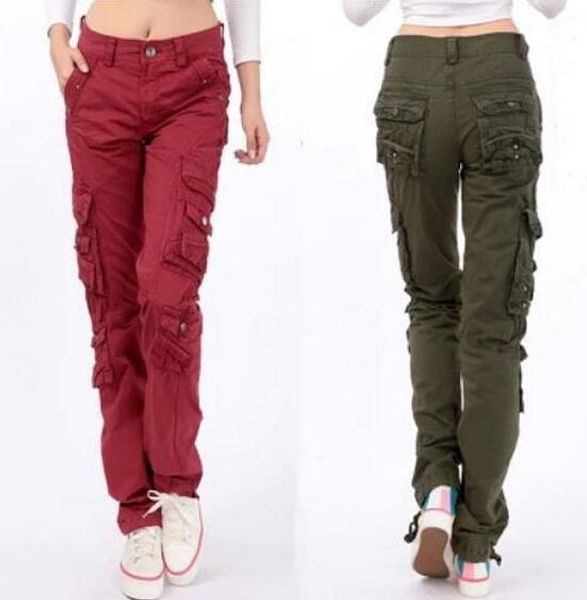 new arrival women's cargo pants leisure trousers leisure more pocket pants woman bottoms, Black;white
new arrival women's cargo pants leisure trousers leisure more pocket pants woman bottoms, Black;white