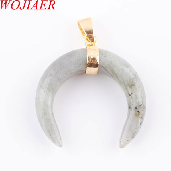 wojiaer brand new crescent moon pendants & necklaces natural labradoirte stones gold color women jewelry dn3321, Silver
wojiaer brand new crescent moon pendants & necklaces natural labradoirte stones gold color women jewelry dn3321, Silver