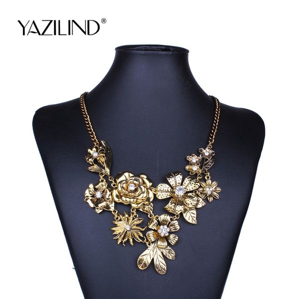 vogue gothic women jewelry crystal rhinestone choker collar bib statement flowers pendant short necklace, Silver
vogue gothic women jewelry crystal rhinestone choker collar bib statement flowers pendant short necklace, Silver