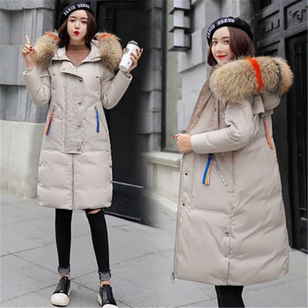 winter parka coats female 2018 new korean slim long cotton padded down jackets fur collar hooded winter women jackets x198, Black
winter parka coats female 2018 new korean slim long cotton padded down jackets fur collar hooded winter women jackets x198, Black