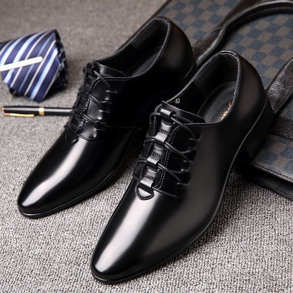 brand 2020 mens casual genuine leather shoes men classic luxury dress shoes men formal business wedding office oxfords, Black
brand 2020 mens casual genuine leather shoes men classic luxury dress shoes men formal business wedding office oxfords, Black
