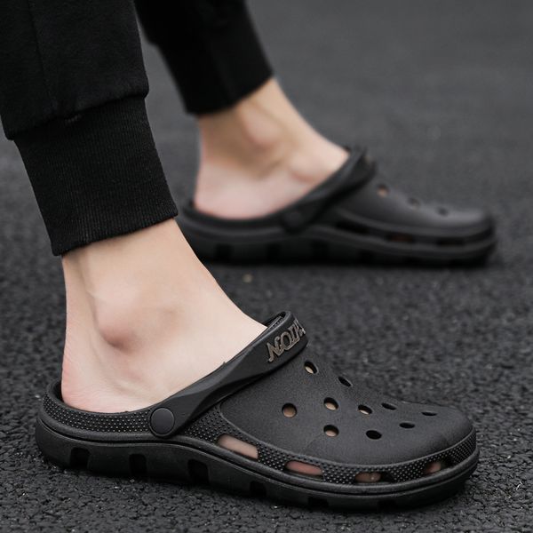 mens sandals summer male comfortable light shoes indoor hole shoes slippers white casual zapatos de hombre, Black
mens sandals summer male comfortable light shoes indoor hole shoes slippers white casual zapatos de hombre, Black