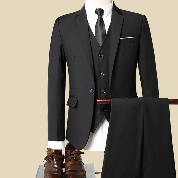 2019 fashion wedding suits for men good quality single breasted buttons groom wear tuxedos 3 pieces (jacket+pant+vest) business blazer, Black;gray
2019 fashion wedding suits for men good quality single breasted buttons groom wear tuxedos 3 pieces (jacket+pant+vest) business blazer, Black;gray