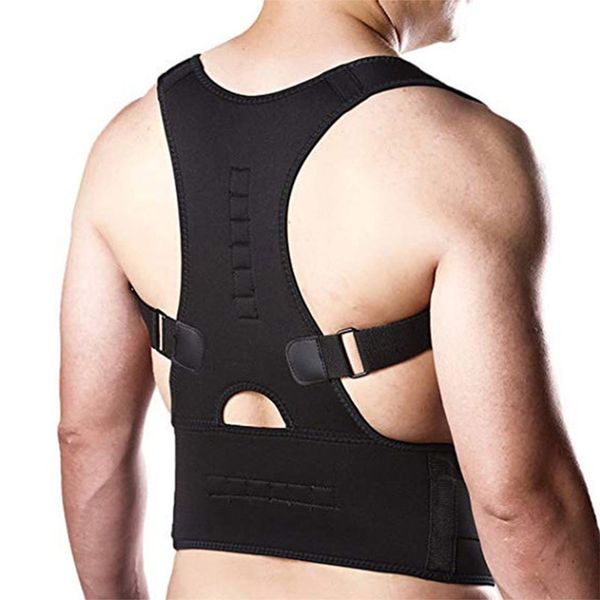 magnetic back posture corrector men women support lumbar shoulder belt brace back support therapy wrap shoulder harness, Black;blue
magnetic back posture corrector men women support lumbar shoulder belt brace back support therapy wrap shoulder harness, Black;blue