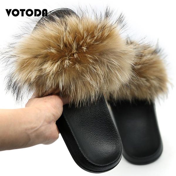 women real raccoon fur fluffy slippers fur plush sandals woman flat flip flops slides ladies cute beach outdoor shoes, Black
women real raccoon fur fluffy slippers fur plush sandals woman flat flip flops slides ladies cute beach outdoor shoes, Black
