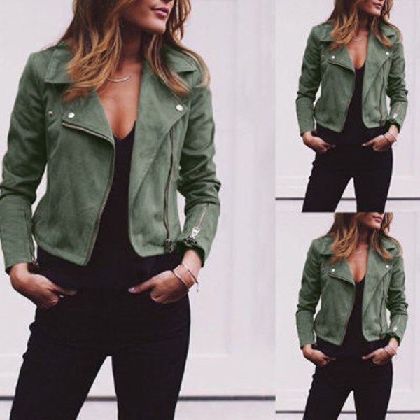 autumn winter women coat women casual ladies suede leather zip up jackets coats women warm coats fashion streetwear, Black;brown
autumn winter women coat women casual ladies suede leather zip up jackets coats women warm coats fashion streetwear, Black;brown