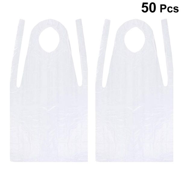 50 pcs disposable aprons waterproof oil proof antifouling pe plastic apron for cooking painting
50 pcs disposable aprons waterproof oil proof antifouling pe plastic apron for cooking painting