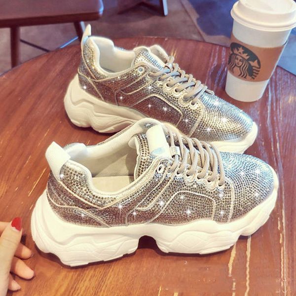 bishen summer sneakers women thick bottom lace up sport shoes female shoes rhinestone breathable street style platform, Black
bishen summer sneakers women thick bottom lace up sport shoes female shoes rhinestone breathable street style platform, Black